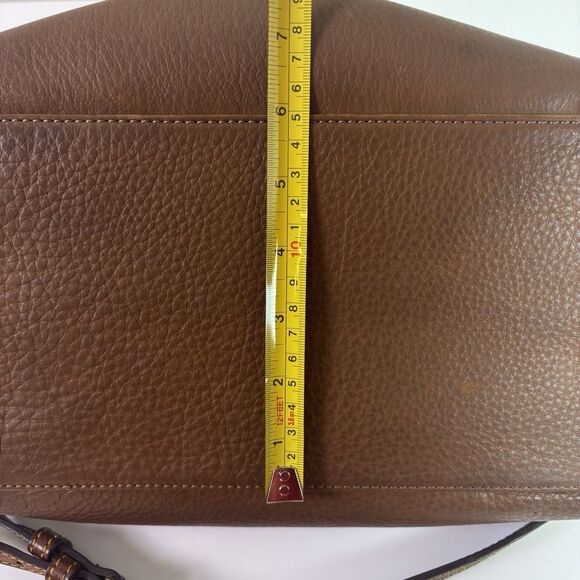 Vintage Dooney & Bourke Florentine Vachetta Brown Leather Large Juliette Satchel - Picture 10 of 16